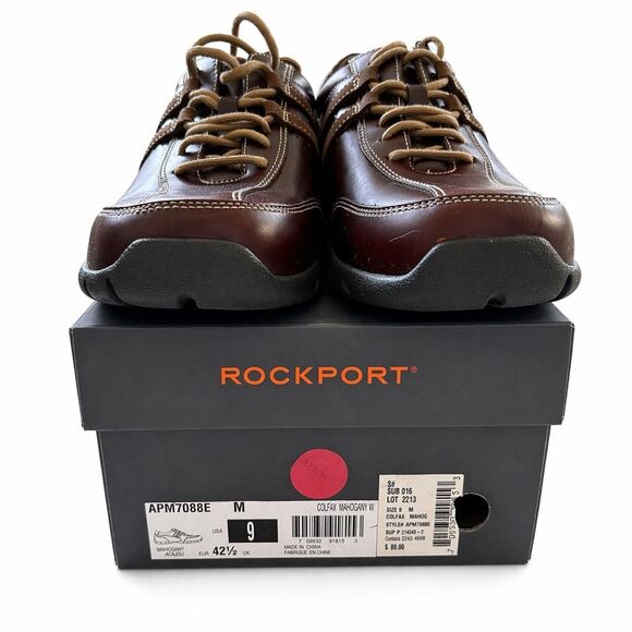 Rockport Colfax Mahogany APM7088E Size 9 M Brown Casual Walking Shoes *Nice* main image 13